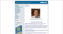 Desktop Screenshot of harrowrotary.org.uk