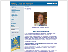 Tablet Screenshot of harrowrotary.org.uk